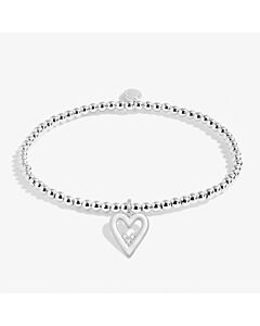 Joma Jewellery A Little 'Kind Heart' Bracelet In Silver Plating